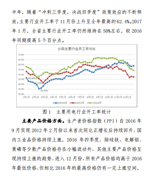昆明電力交易中心發(fā)布2017年1月云南電力交易月報(bào)