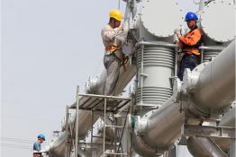 錫盟—泰州±800千伏特高壓工程泰州換流站電氣設(shè)備安裝進入倒計時