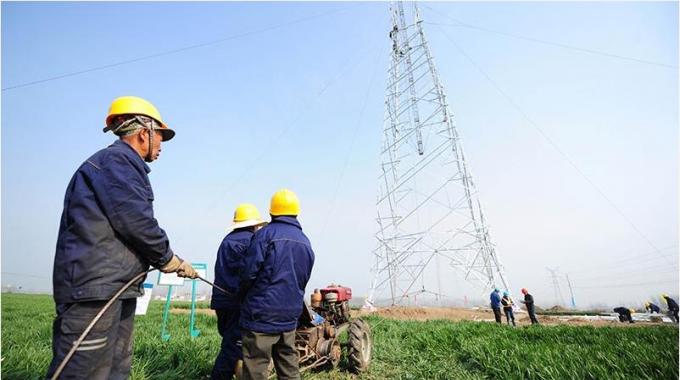 伯陽(yáng)—潁州500千伏線路工程全面組塔