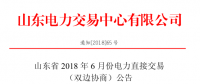 山東省2018年6月份雙邊協(xié)商交易25日展開(kāi)（附名單）
