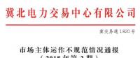 冀北電力市場主體運作不規范情況通報（2018年第2期）：21家售電公司未按要求補充完善注冊信息