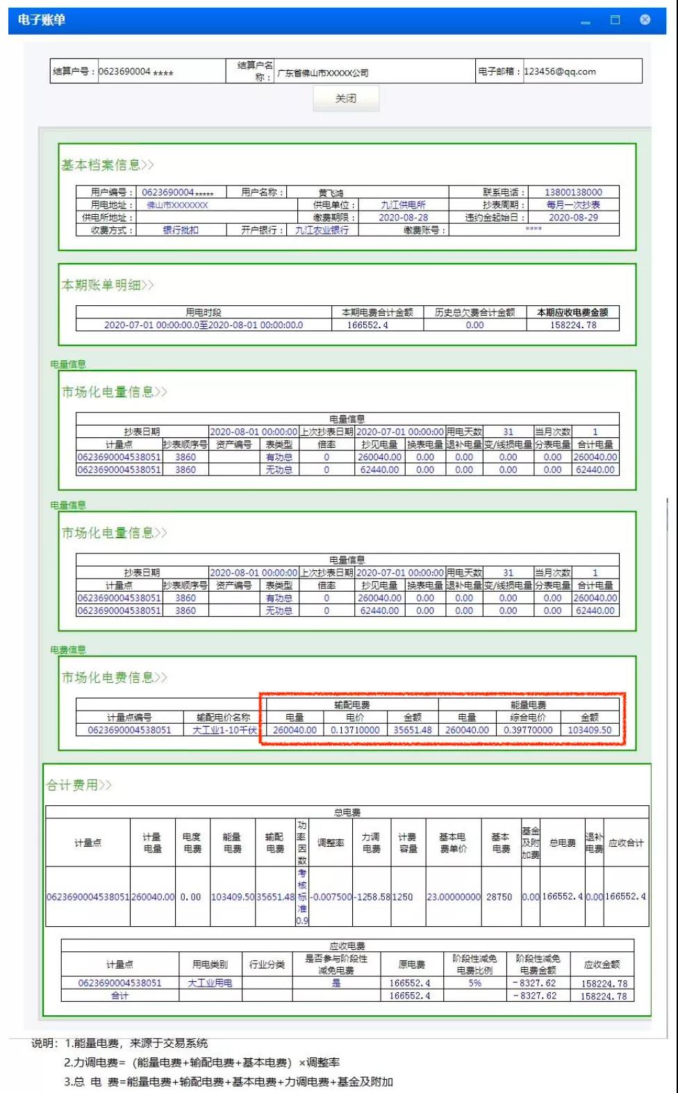 廣東用戶側(cè)｜首張采用現(xiàn)貨順價模式的電費結(jié)算單出現(xiàn)了
